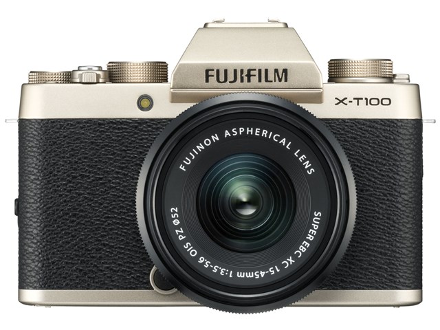 FUJIFILM X-T100 レンズキット [シャンパンゴールド]の通販なら