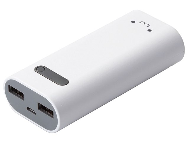 エレコム モバイルバッテリー 2 6a 6400mah Iphone Andoroid タイプc入力 ホワイトフェイス 白 De M01l 6400wfの通販なら リコメン堂 Kaago カーゴ