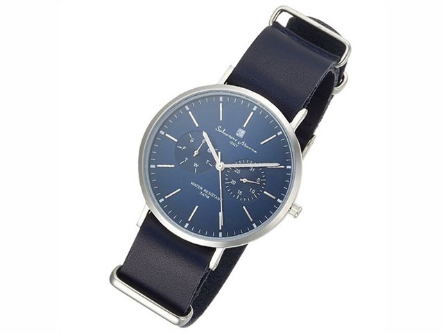 サルバトーレマーラ【Salvatore Marra】腕時計 多軸薄型革ベルト時計