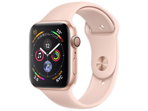 MU6F2J/A [ピンクサンドスポーツバンド] Apple Watch Series 4 GPS