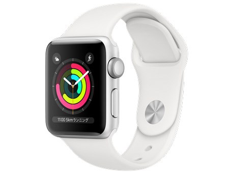 Apple Watch Series 3 GPSモデル 38mm MTEY2J/A [ホワイトスポーツ