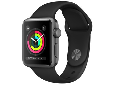 新品未開封」Apple Watch Series 3 GPSモデル 38mm MTF02J/A [ブラック