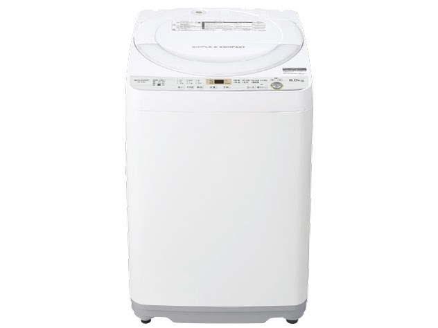 シャープSHARP全自動洗濯機一人暮らし幅56.5cm6kgステンレス穴なし槽 