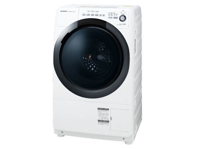 シャープ ドラム式洗濯乾燥機 ES-S7D -WR ホワイト系 右開き 洗濯7kg