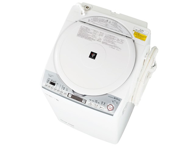 シャープ【SHARP】洗濯8kg 乾燥4.5ｋｇ タテ型洗濯乾燥機 ホワイト系