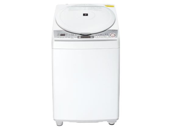 シャープ【SHARP】洗濯8kg 乾燥4.5ｋｇ タテ型洗濯乾燥機 ホワイト系 