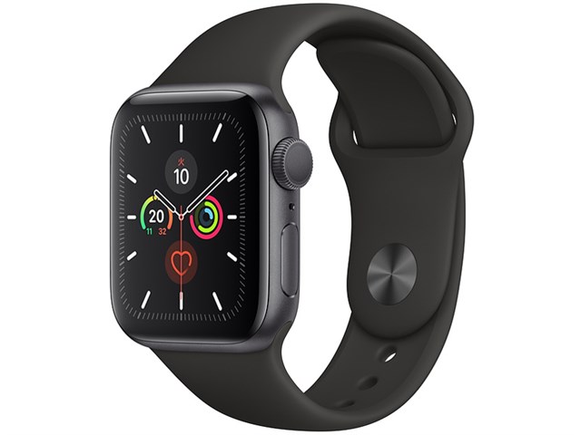 Apple Watch SE GPSモデル 40mm ブラックスポーツバンド