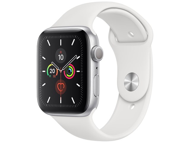 Apple Watch5 44mm ホワイトスポーツバンド GPSモデル - その他