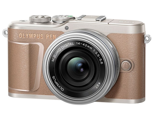 OLYMPUS PEN E-PL10 14-42mm EZレンズキット [ブラウン]の通販なら: JP