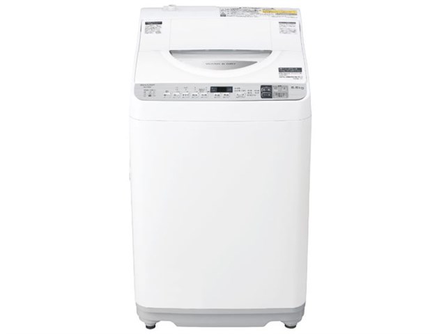 シャープ【SHARP】洗濯5.5kg・乾燥3.5kg タテ型洗濯乾燥機 穴なし槽 