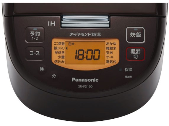 Panasonic IH炊飯器 SR-FD100 Amazon | パナソニック 炊飯器 5.5合 IH式 ブラウン SR-FD100-T