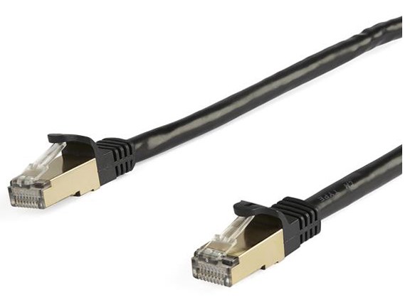 カテゴリー6a LANケーブル 10m ブラック ツメ折れ防止RJ45コネクタ