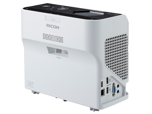 リコー RICOH プロジェクター 縦置き 無線 有線 軽量 USB 超短
