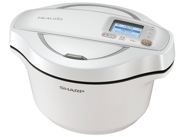 シャープ【SHARP】ヘルシオ ホットクック 水なし自動調理鍋 2.4L 白 KN