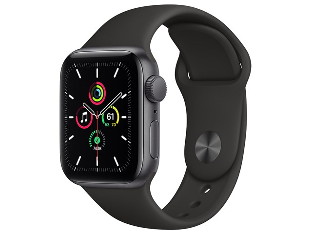 Apple Watch SE GPSモデル 40mm MYDP2J/A [ブラックスポーツバンド]の ...