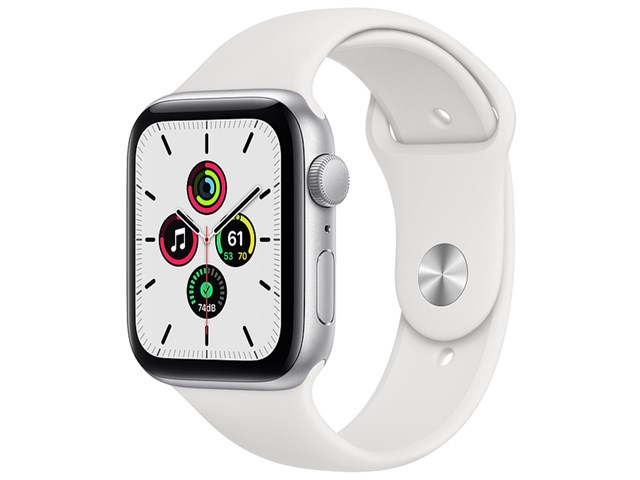 Apple Watch SE GPSモデル 44mm MYDQ2J/A [ホワイトスポーツバンド]の