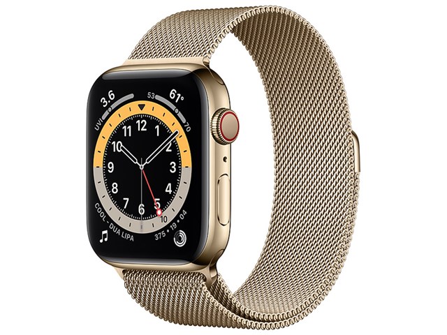 腕時計(デジタル)Apple Watch series5 44mm セルラーモデル ゴールド