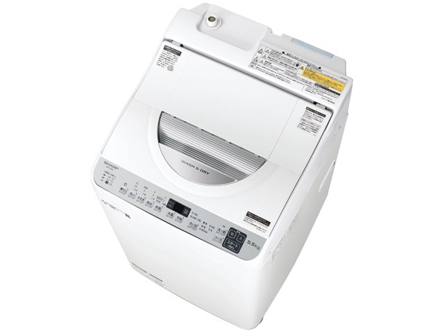 シャープ【SHARP】洗濯5.5kg 乾燥3.5kg タテ型洗濯乾燥機 シルバー系