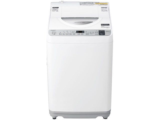 シャープ【SHARP】洗濯5.5kg 乾燥3.5kg タテ型洗濯乾燥機 シルバー系 