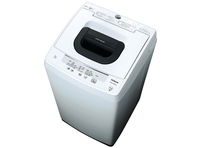 レオパードフラワーブラック HITACHI NW-50F(W) WHITE STEP WASH 5kg