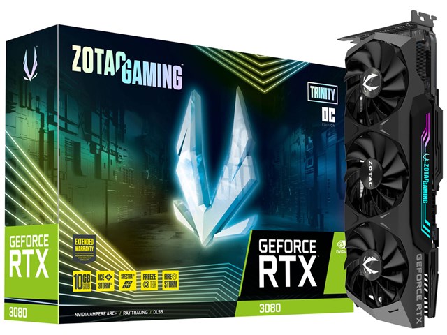 ZOTAC GAMING GeForce RTX 3080 Trinity OC ZT-A30800J-10P [PCIExp