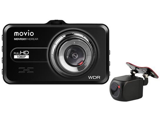 1080P前後2カメラ車載ドライブレコーダー 小型200万画素