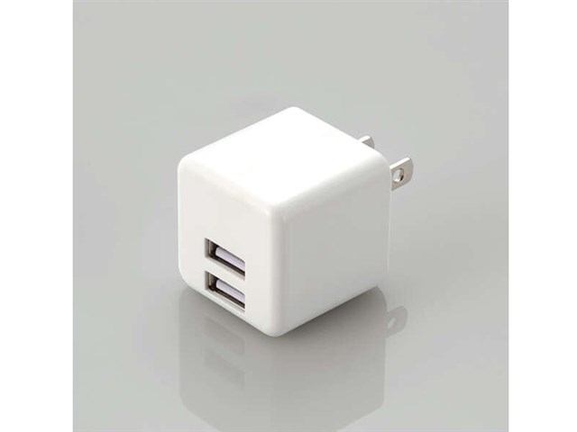納期目安 07 26入荷予定 エレコム スマホ充電器 Ac充電器 Usbポート 2 2 4a出力 コンパクト キューブ型 ホワイト ケーブルクリップ スマホ Mpa Acu11whの通販なら ライフィス Kaago カーゴ