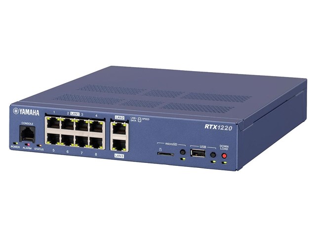 ヤマハ ギガアクセスVPNルーター RTX1220 中小規模拠点向け 8ポート 
