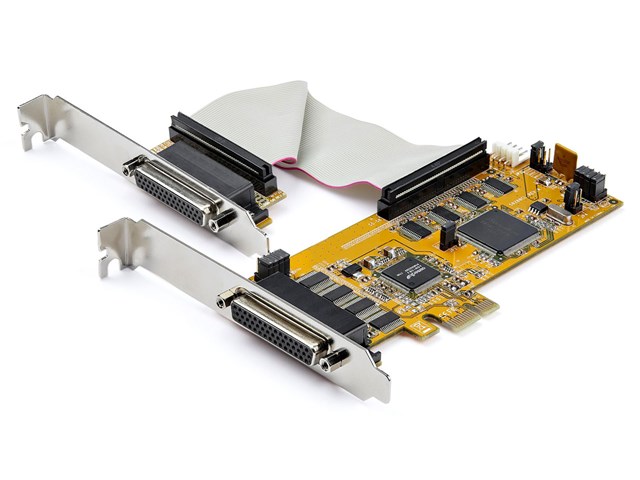 8ポートシリアルRS232C増設PCI Expressカード 16550 UART D-Sub(44ピン 