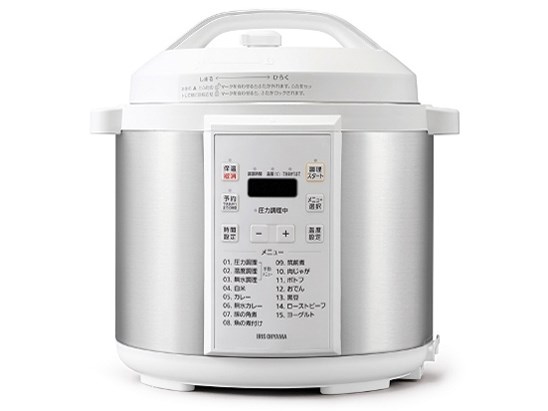 アイリスオーヤマ IRIS OHYAMA 電気圧力鍋 6L 6合 低温調理 ホワイト