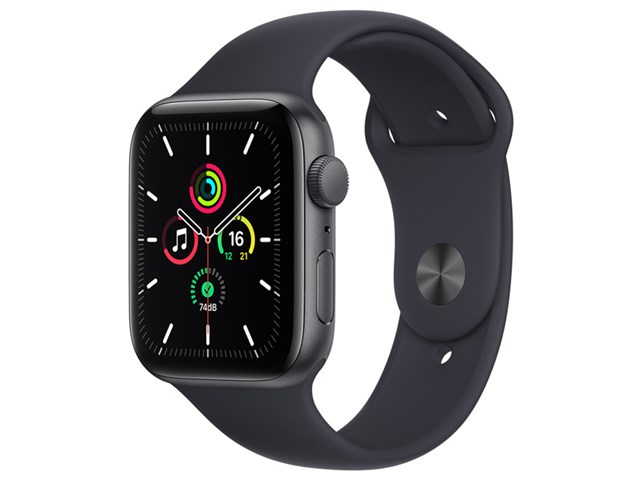 Apple Watch SE GPSモデル 44mm MKQ63J/A [ミッドナイトスポーツバンド  