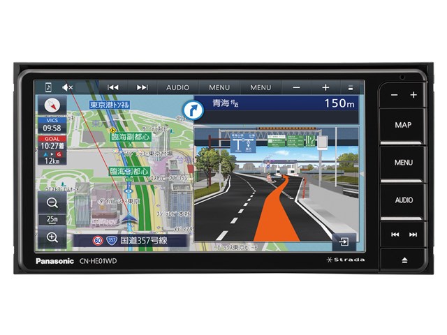 パナソニックCN-HE01WDストラーダHD液晶7V型200mmカーナビステーション