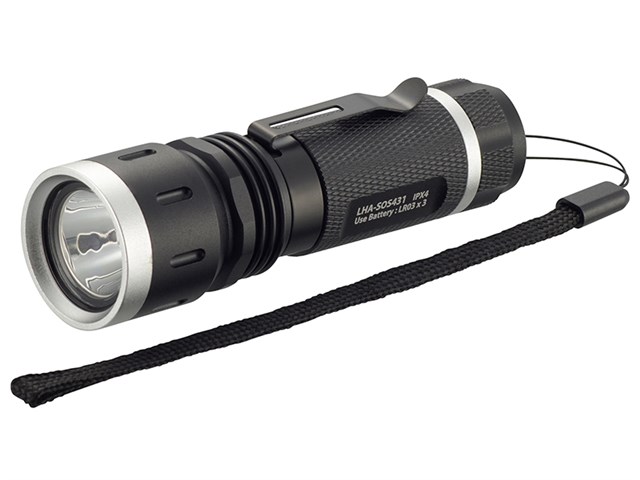 SOSモールス信号点滅機能付 LEDトーチライト LHA-SOS431-Kの通販なら