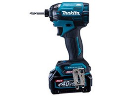 マキタ【makita】40Vmax2.5Ah 充電式インパクトドライバ （青