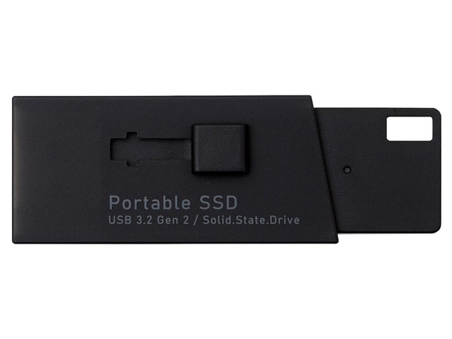 エレコム 外付けポータブルSSD ESD-EHL1000GBK ブラック 1TB 抗菌 抗