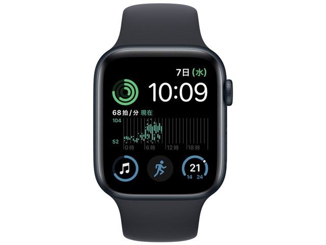 Apple Apple Watch SE 第2世代 GPSモデル 44mm MNK03J/A [ミッドナイト