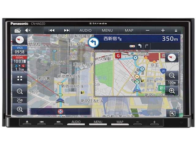 パナソニック CN-HE02D メモリーナビゲーション 180mm