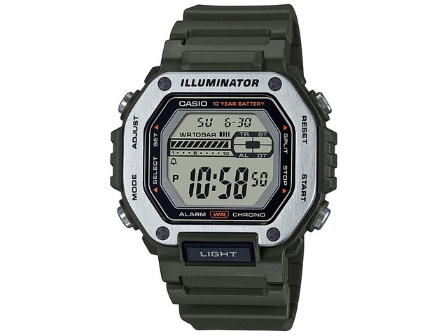 【色: 01-ブルー】デジタル 腕時計 メンズ LED表示 多機能付き 50メー