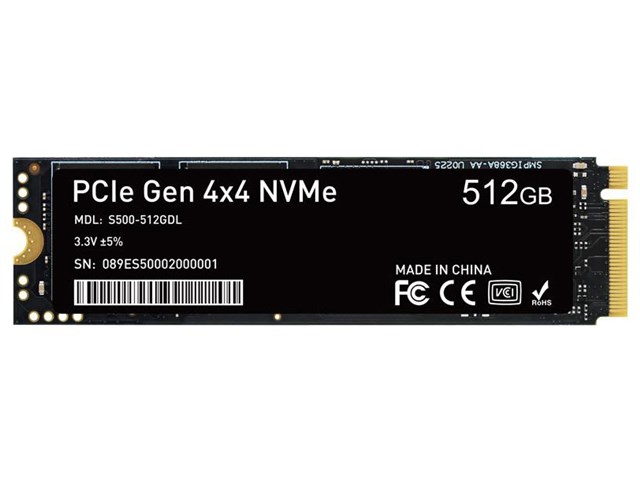 SPD製SSD 512GB M.2 2280 PCIe Gen4x4 NVMe R: 4800MB/s W: 2700MB/s 5