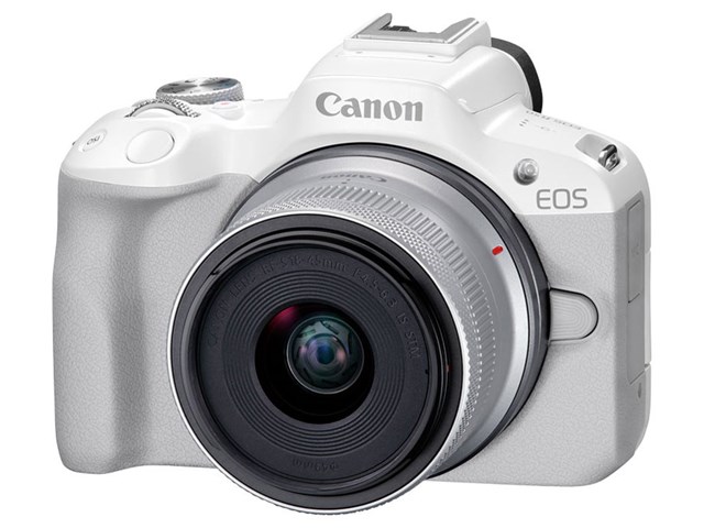 キヤノン【CANON】ミラーレス一眼カメラ EOS R50 ホワイト RF-S18-45