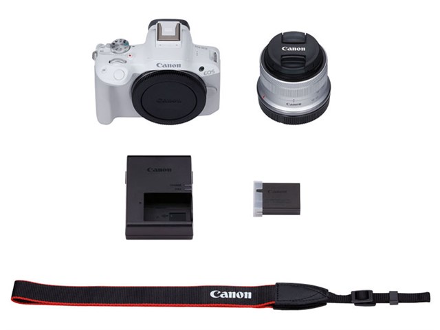 EOS R50 RF-S18-45 IS STM レンズキット [ホワイト]の通販なら
