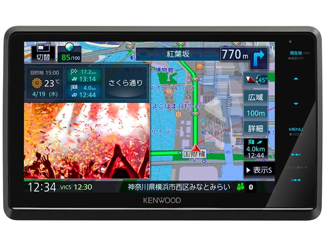KENWOOD ケンウッド 技術的に 彩速 メモリーナビ MDV-M906HDW フルセグ