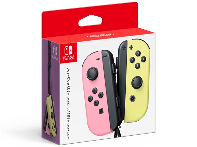 任天堂【コントローラー】Switch Joy-Con／ パステルピンク (L)／パステルイエロー(R) HAC-A-JAVAFの通販なら:  SAKURA MOMO [Kaago(カーゴ)]