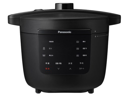 パナソニック Panasonic 電気圧力鍋 ブラック 2.6L 最大6人分 圧力