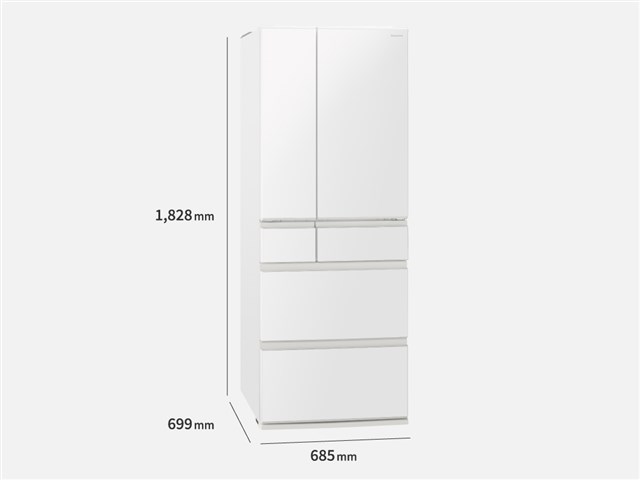 パナソニック Panasonic 冷凍冷蔵庫 ハーモニーホワイト 551L 幅