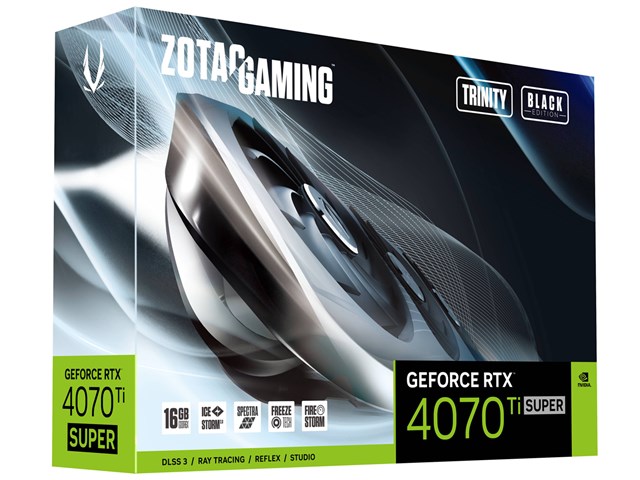 ZOTAC GAMING GeForce RTX 4070 Ti SUPER Trinity Black Edition 16GB