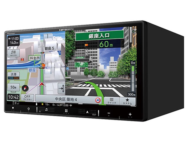 最新地図楽ナビAVIC-RZ500中古180mm7Ｖ型ワイドBluetooth 最新地図楽ナビAVIC-RZ500中古180mm7V型ワイドBluetooth