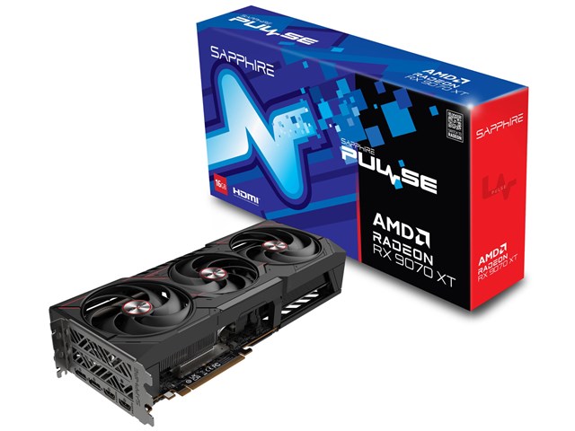 SAPPHIRE PULSE Radeon RX 9070 XT GAMING 16GB GDDR6 [PCIExp SAPPHIRE PULSE Radeon RX 9070 XT GAMING 16GB GDDR6 [PCIExp